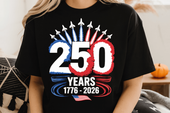 250 Year Anniversary Patriotic USA PNG: A Bold Design Asset
