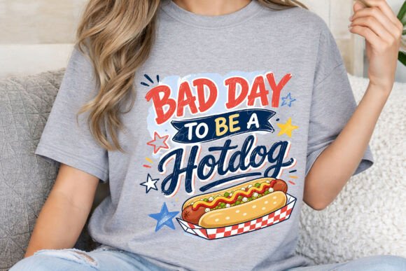 Bad Day to Be a Hotdog PNG: Your Go-To for Summer & 4th of July Graphics